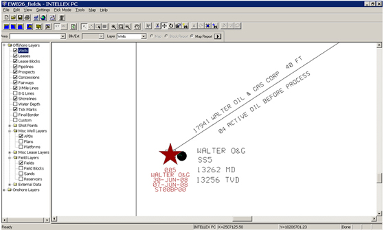 INTELLEX® PC Display of Applications To Drill