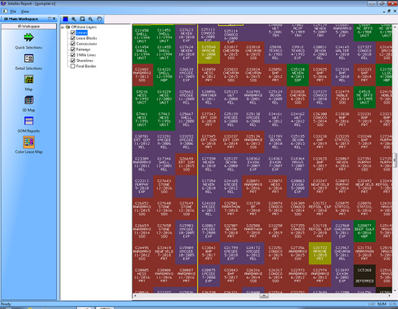 INTELLEX® REPORT Color Lease Map Display