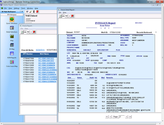 INTELLEX® REPORT Scout Check and Scout Ticket Report Samples