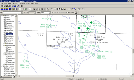 INTELLEX® PC Data Display including Texas State Waters Wells